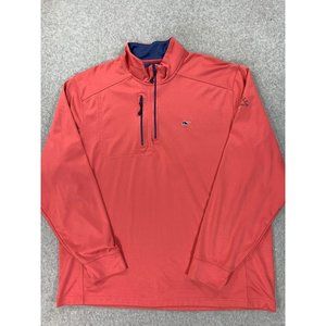 Vineyard Vines Pinehills Golf Club 1/2 Zip Pullover (Men's XL) Pink